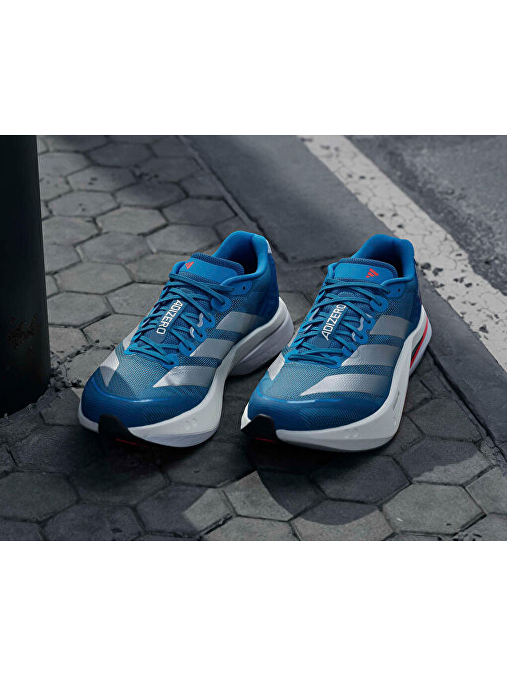 Adizero Boston 13 M Erkek Koşu Ayakkabısı Jr4868 Mavi-2