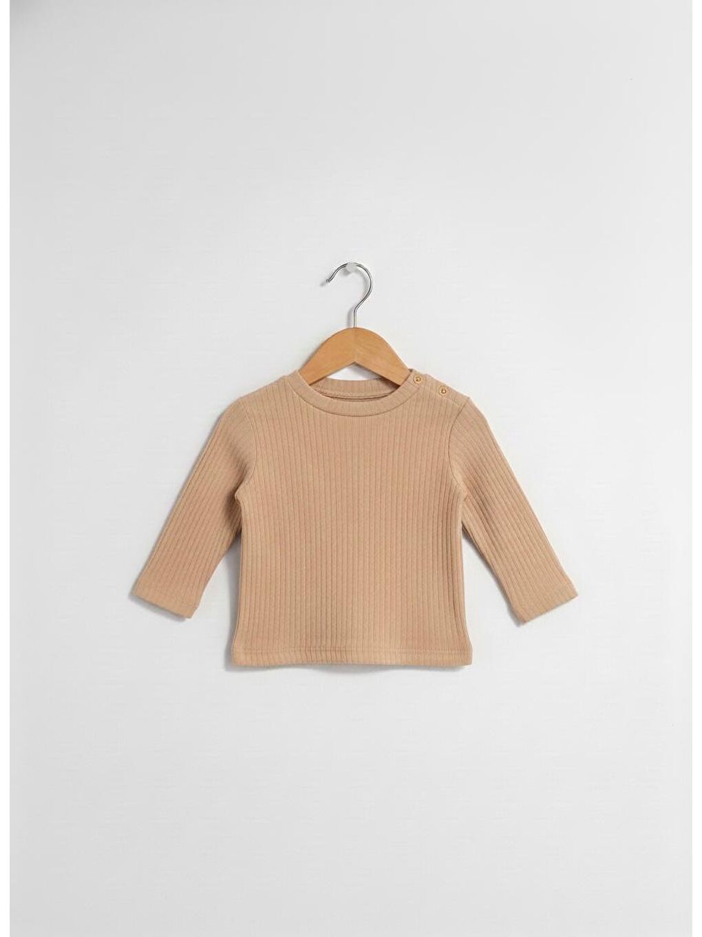 Kahverengi Basic Theme Raporlu 30/1 Sweat