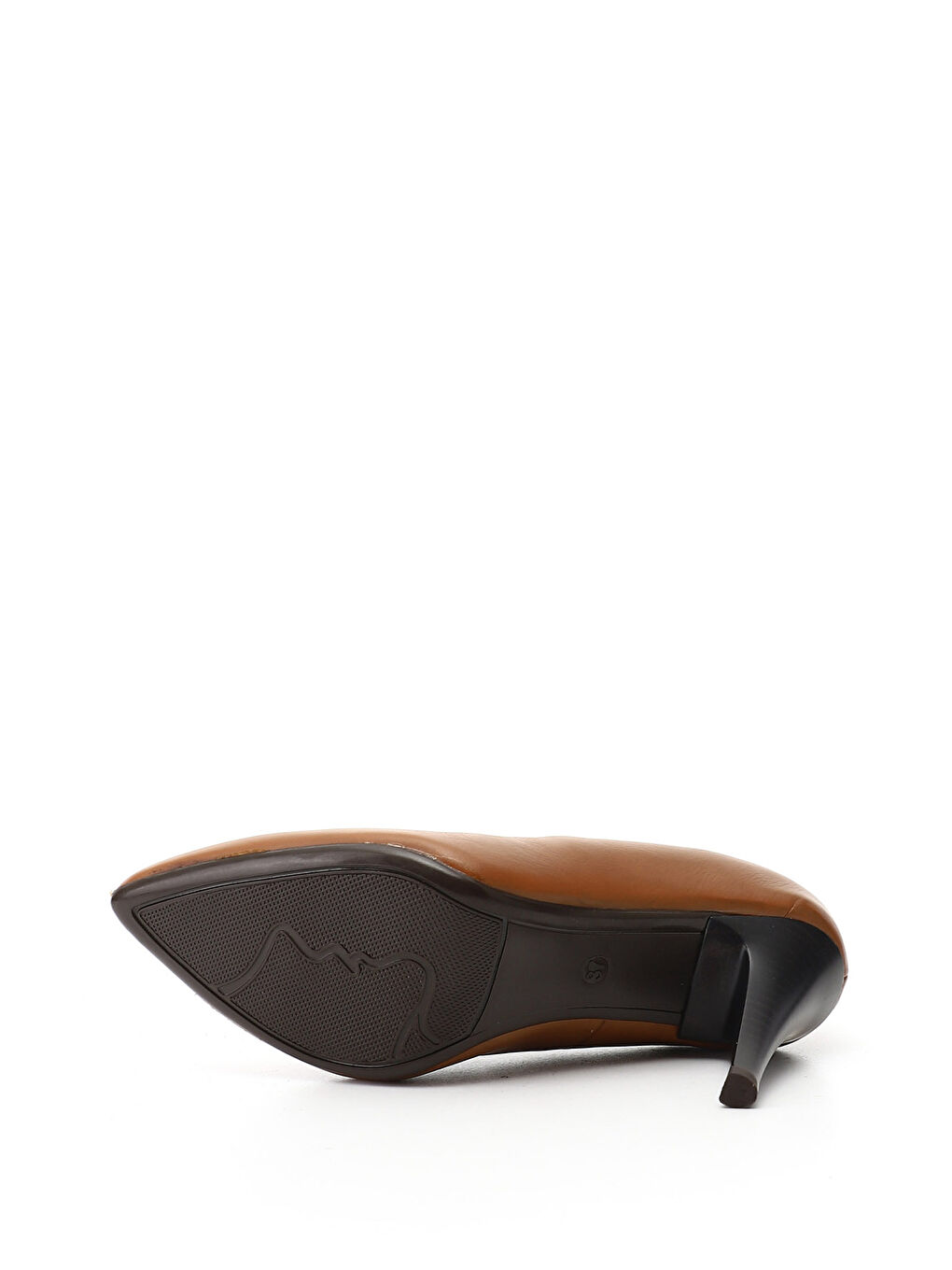 Kahverengi Kadın KAHVERENGİ-TABA Sivri Burun İnce Topuklu Hakiki Deri Stiletto-3