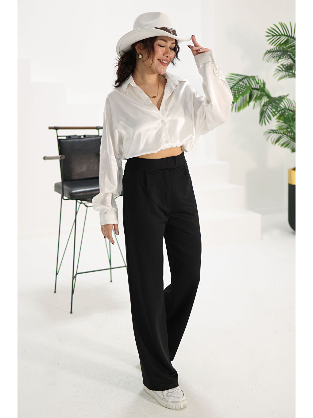 palazzo Pantolon Siyah - 27077