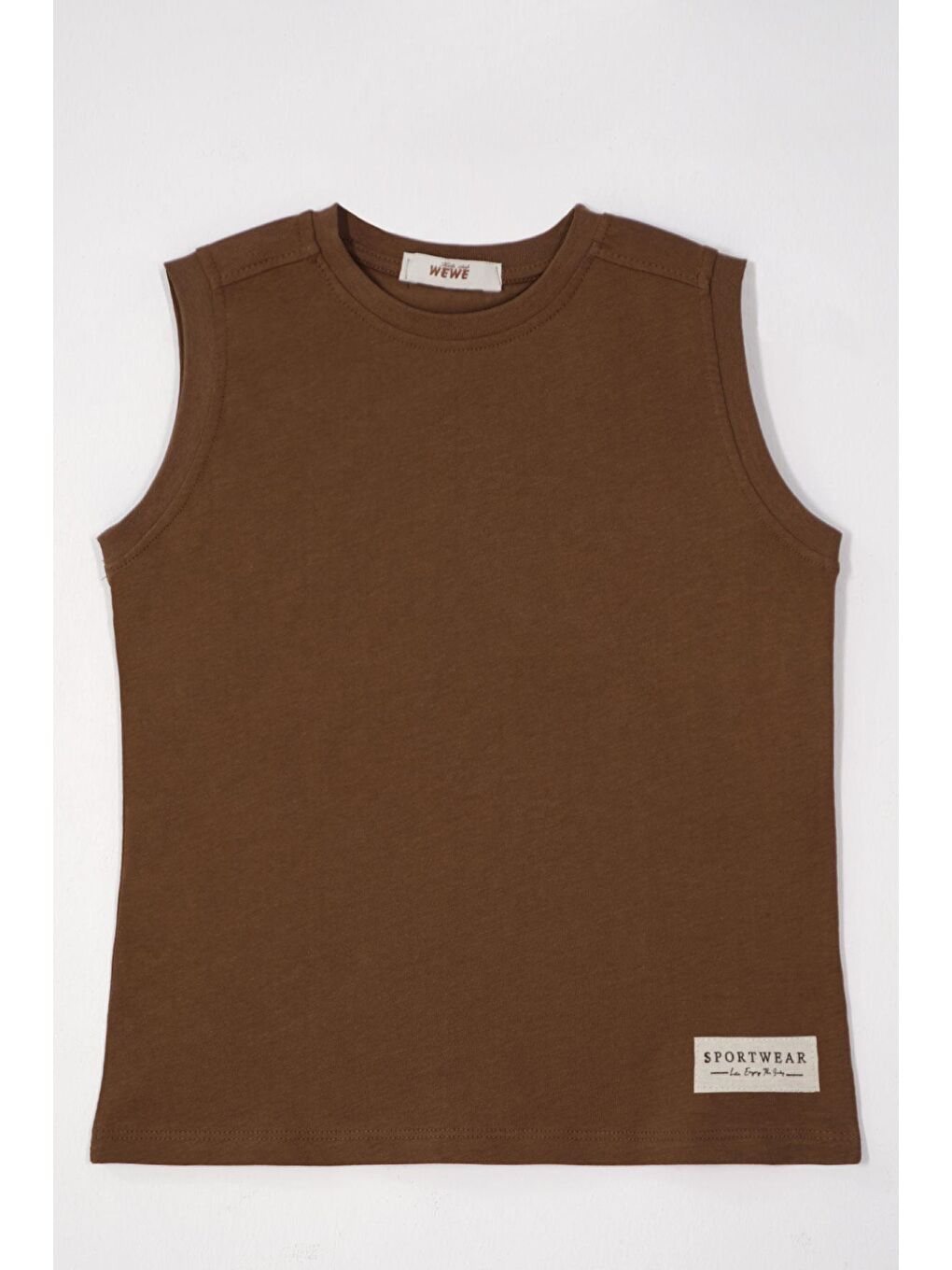 Sport Wear Armalı Kahverengi Renk Erkek Çocuk Kaprili Takım-1