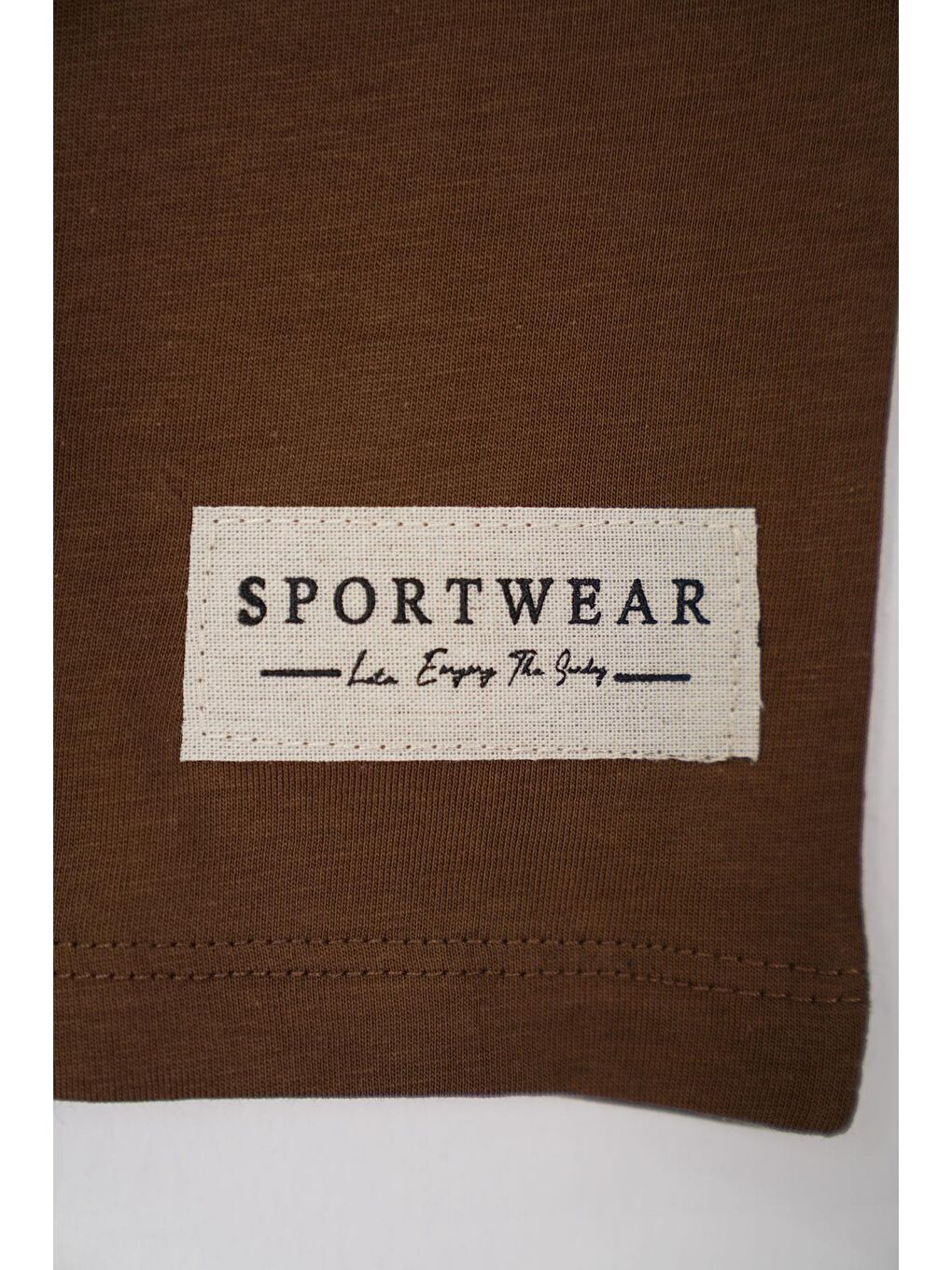 Sport Wear Armalı Kahverengi Renk Erkek Çocuk Kaprili Takım-8