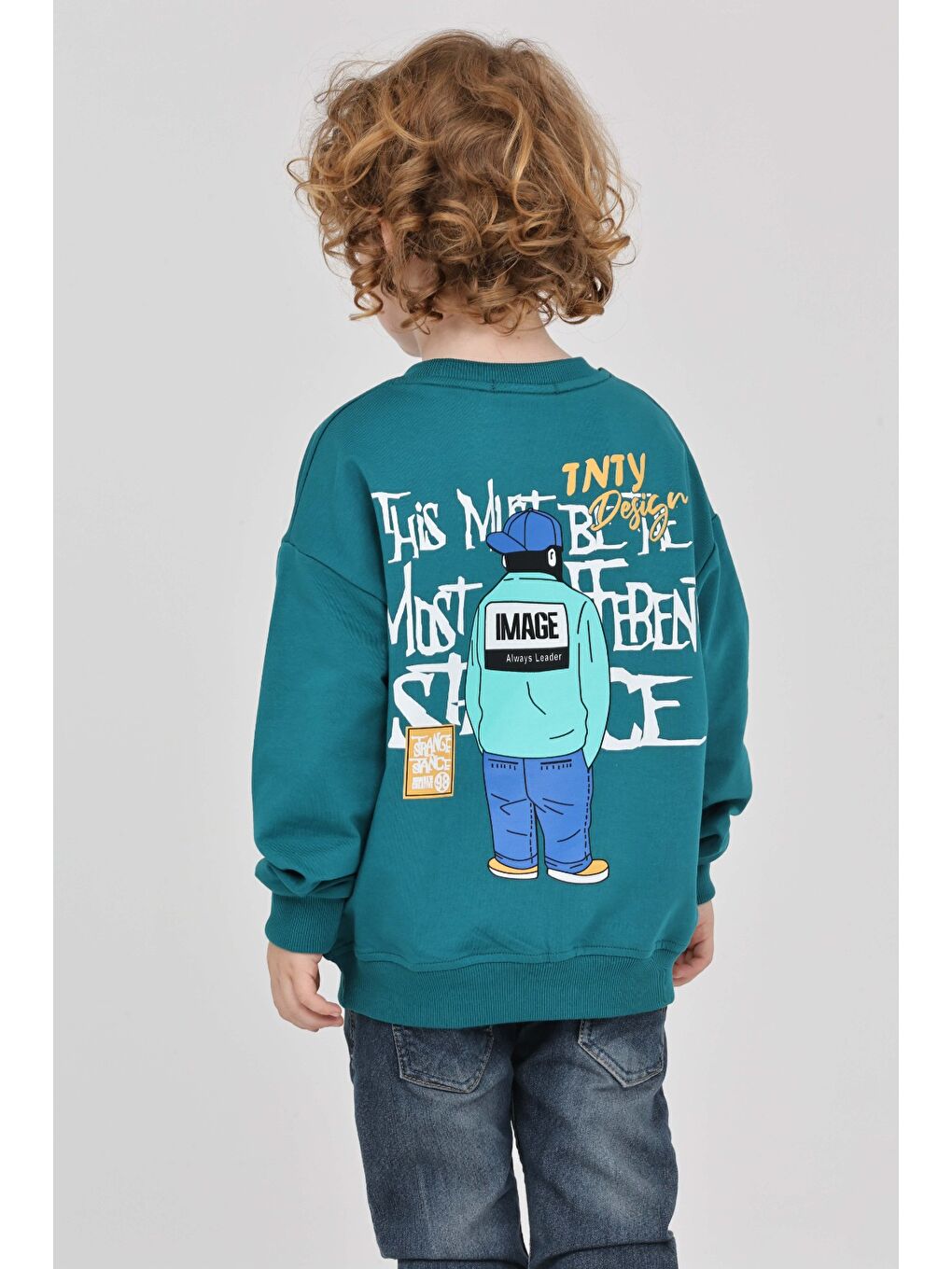 Petrol Erkek Çocuk Tnty Design Baskılı Sweatshirt-4
