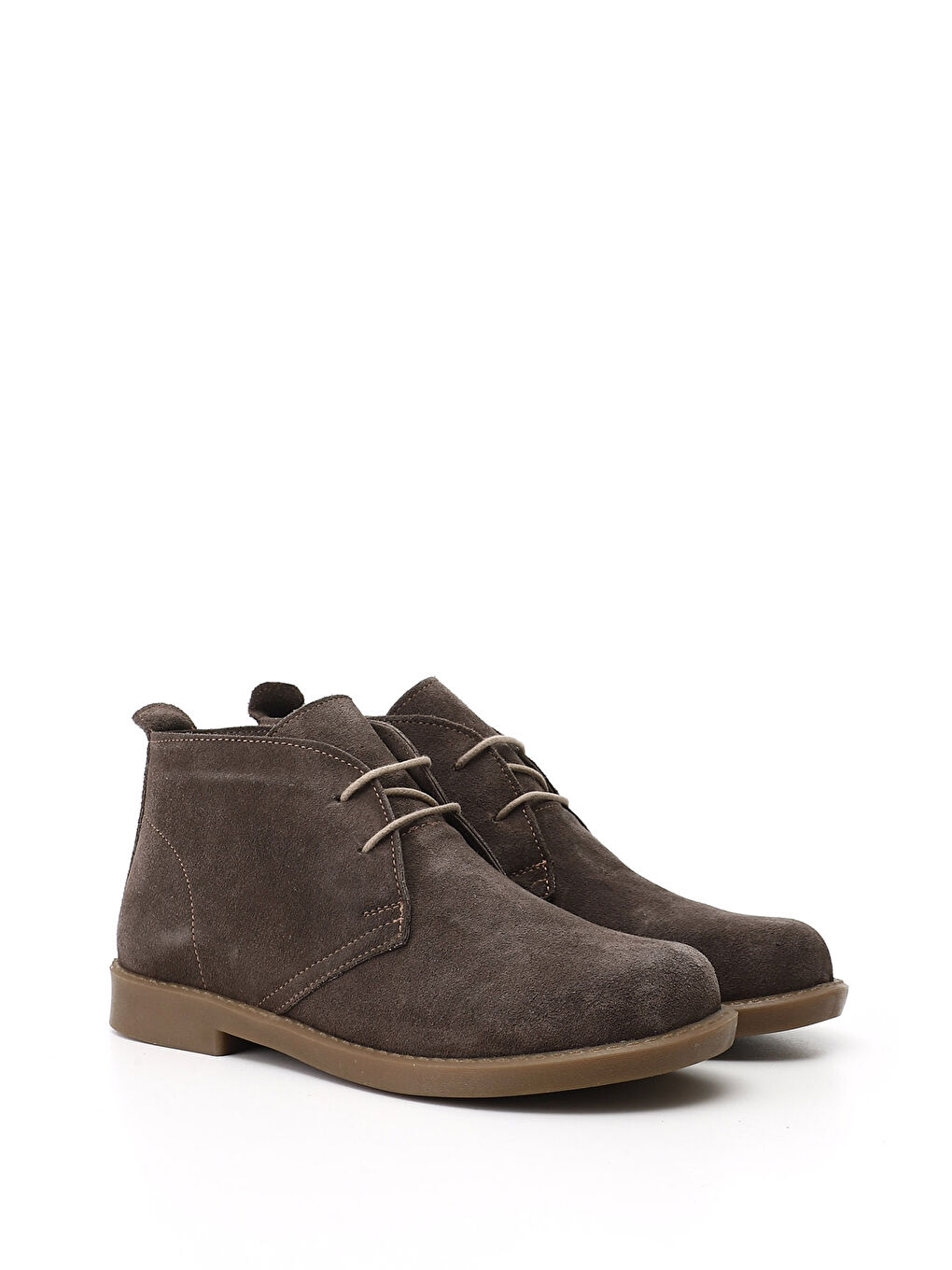 Kahverengi Kadın AÇIK VİZON Kauçuk Taban Hakiki Deri Bot-1