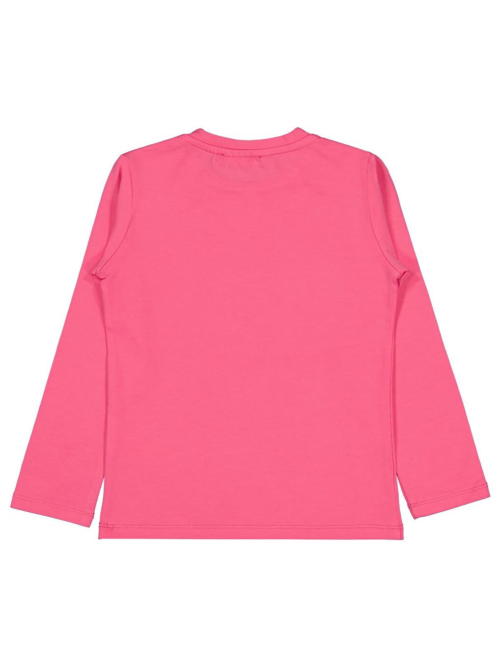 Girls Basic 6-9 Yaş Sweatshirt - Pembe-1
