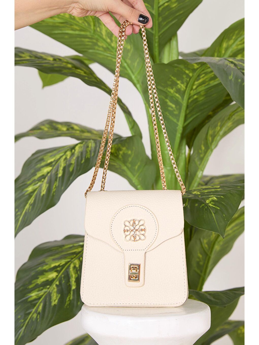 Kadın Bej Çanta - 23153-2