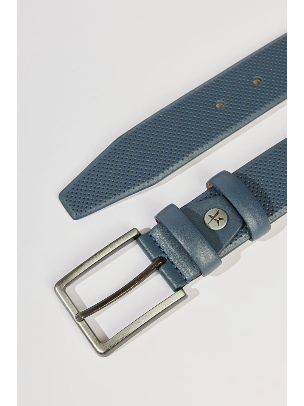 Erkek Lacivert Desenli Klasik Kemer-1