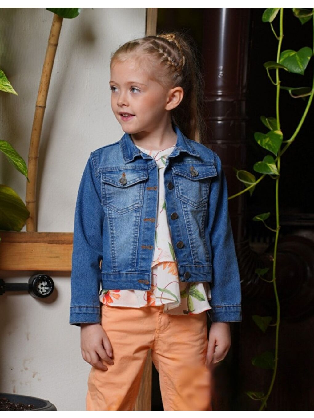 Sarı Kız Çocuk Pantolon, Gömlek , Ceketli Takım M00720-7