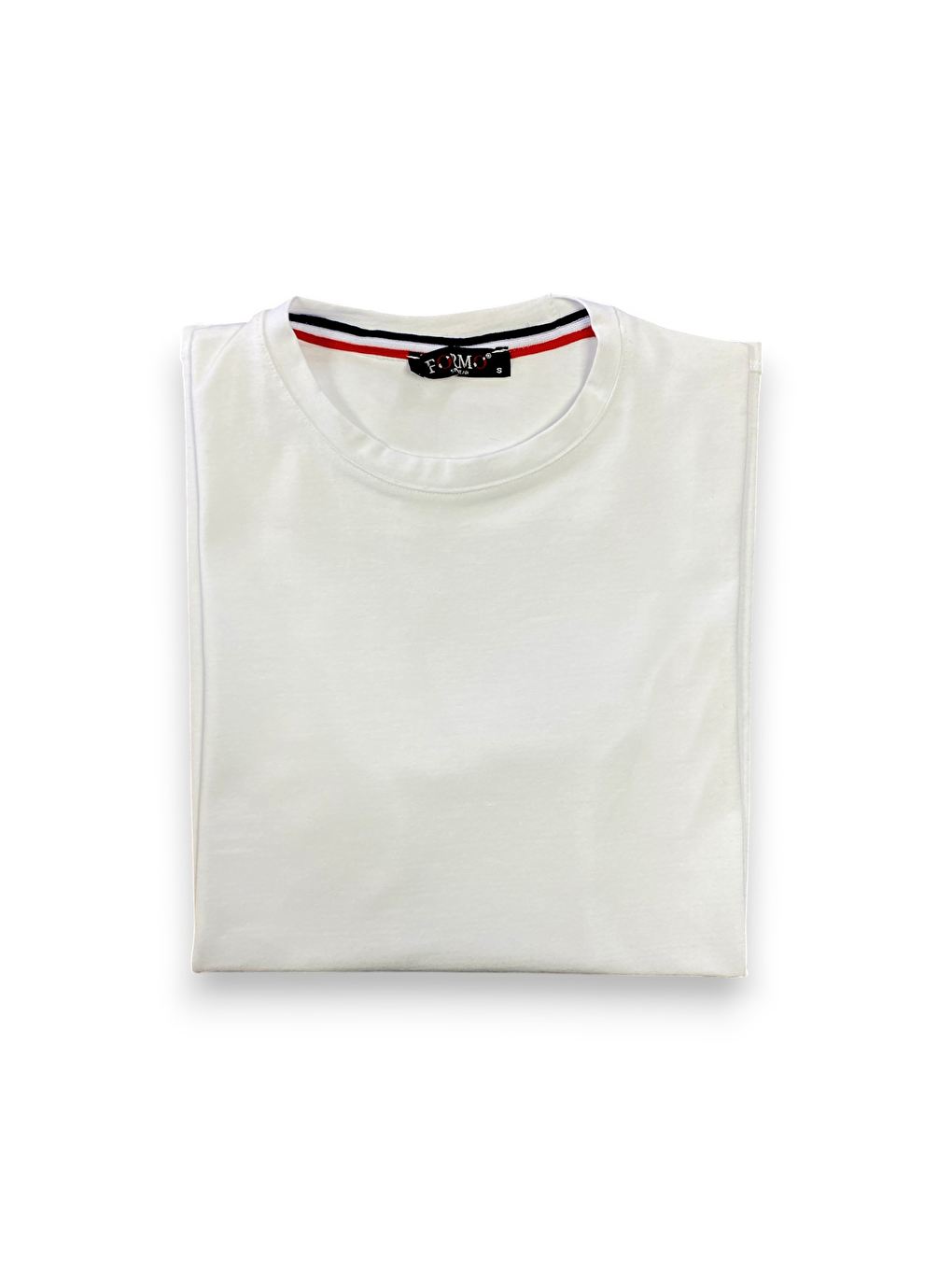 Beyaz Erkek Doğal Pamuk Yüksek Kalite Kısa Kollu Spor Süprem T-shirt-1