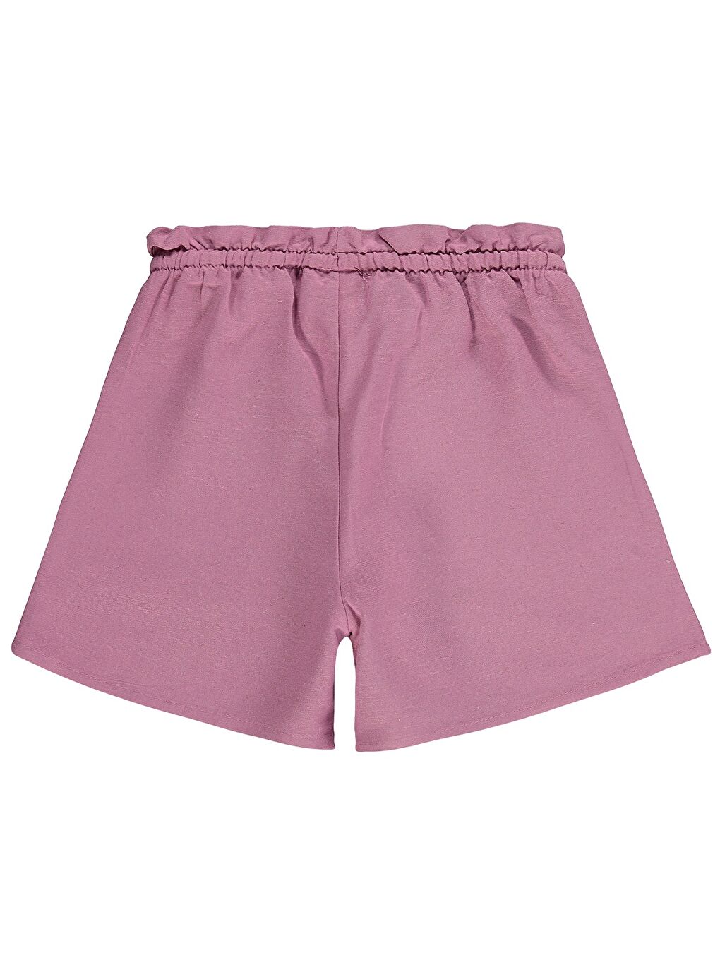 Girls Beli Lastikli Cepli 2-5 Yaş Şort - Pembe-1