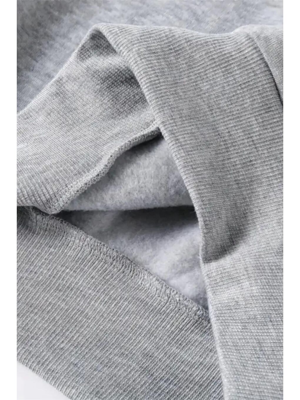 Gri Speed Star Ön Baskılı İçi Pamuklu Unisex Sweatshirt-1