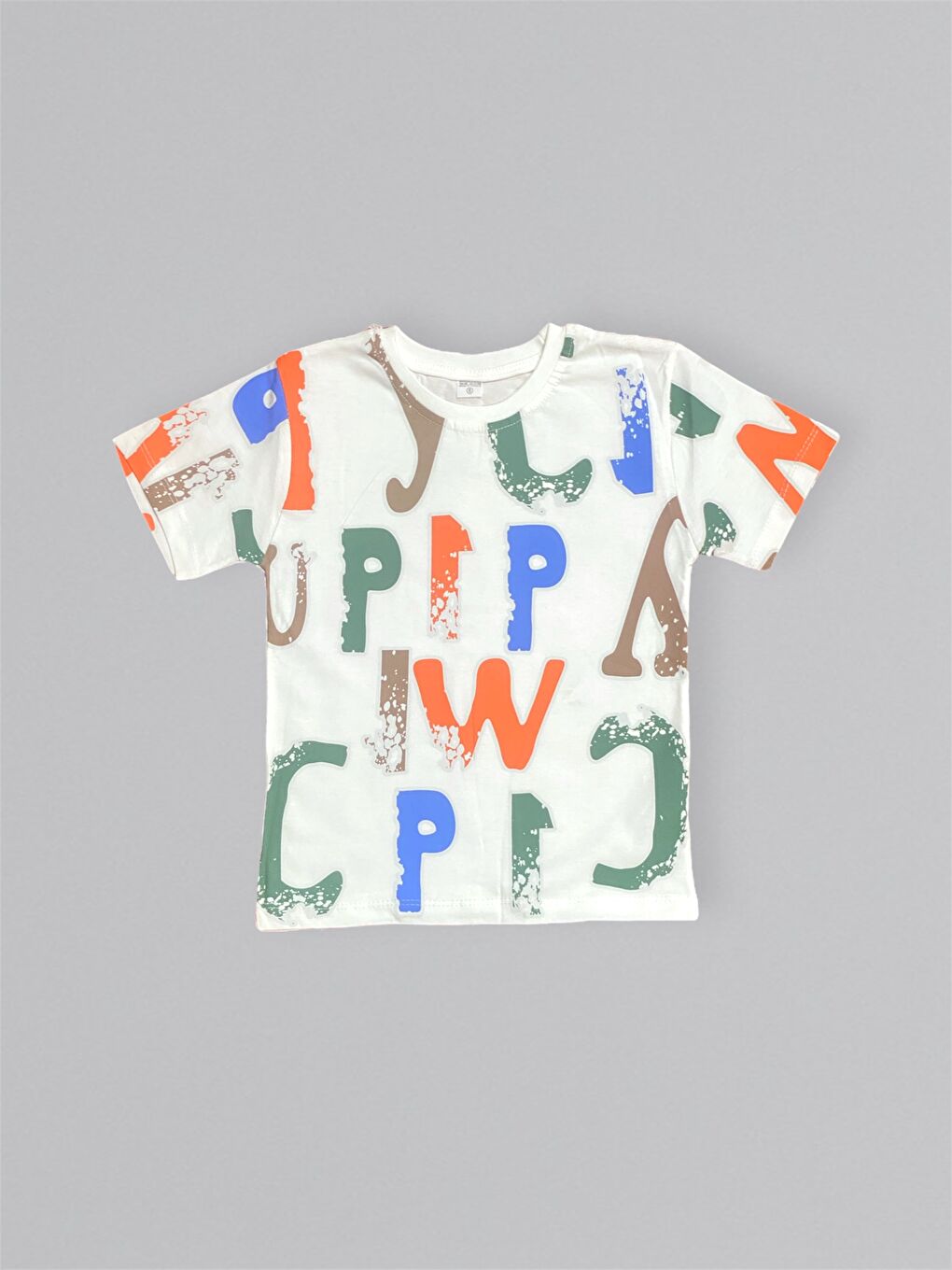 Haki Baskılı Erkek Çocuk Tişört Şortlu Takım M00715-6