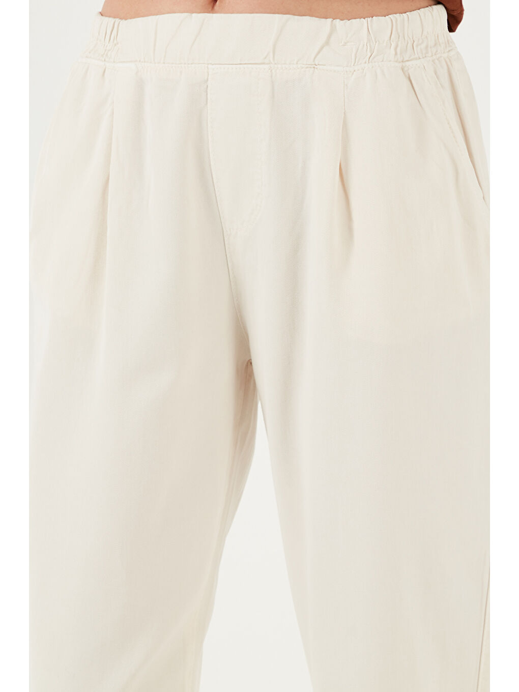 Bej Slim Fit Normal Bel Boru Paça Pantolon 668Yp5372-5