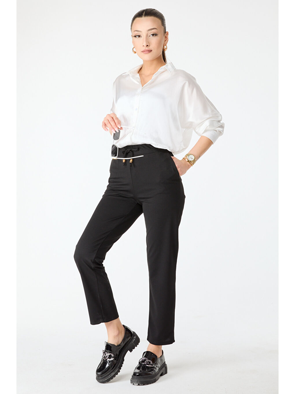 Havuç Pantolon Siyah - 27076