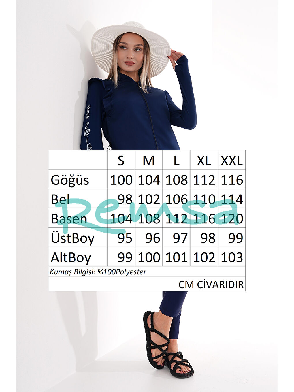 Tam Kapalı Tesettür Mayo 2511 Bahar Lacivert-3