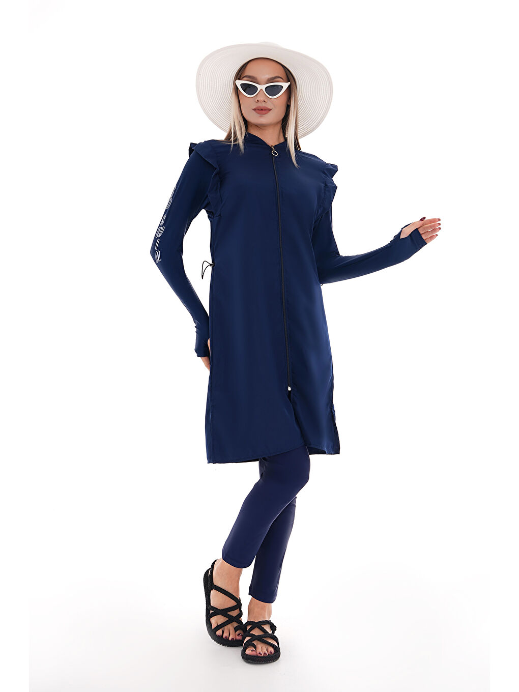 Tam Kapalı Tesettür Mayo 2511 Bahar Lacivert-4