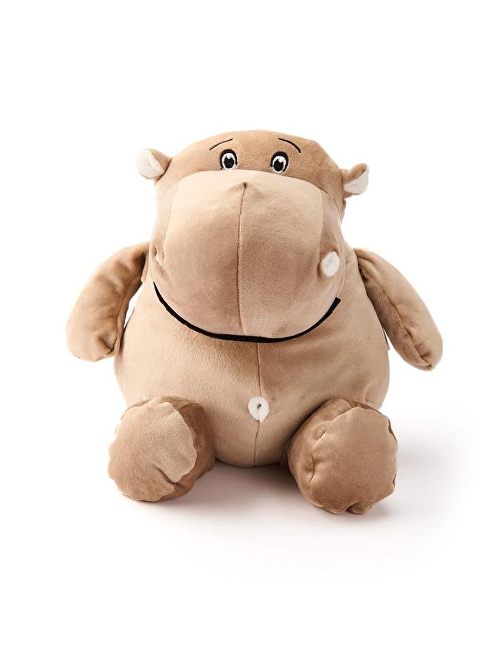 Soft Su Aygırı Figürlü Yastık - Bej - 40x20 cm-2