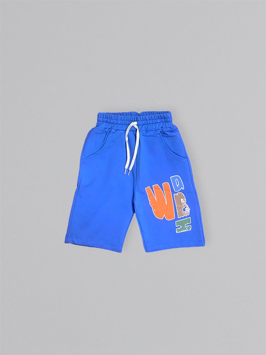 Mavi Baskılı Erkek Çocuk Tişört Şortlu Takım M00715-6