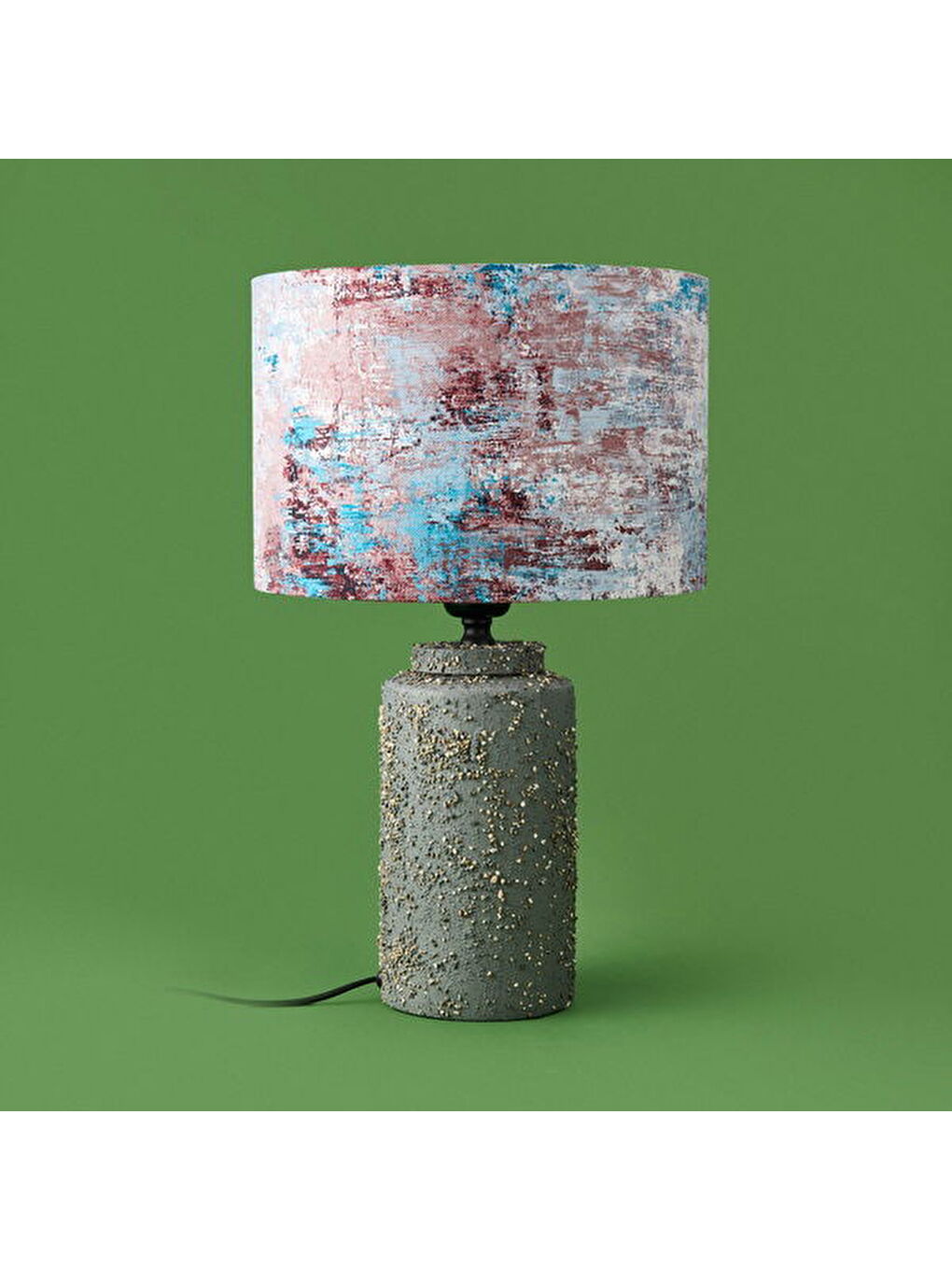 Evidea Karişik Lighting Arden Abajur - Gri / Renkli - 48,5x30x30 cm - 2