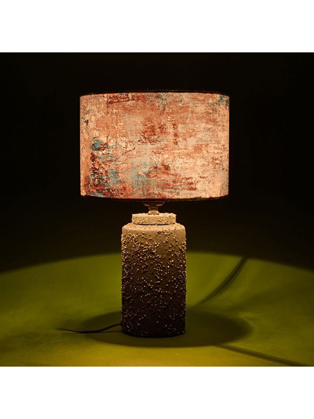 Evidea Karişik Lighting Arden Abajur - Gri / Renkli - 48,5x30x30 cm - 3