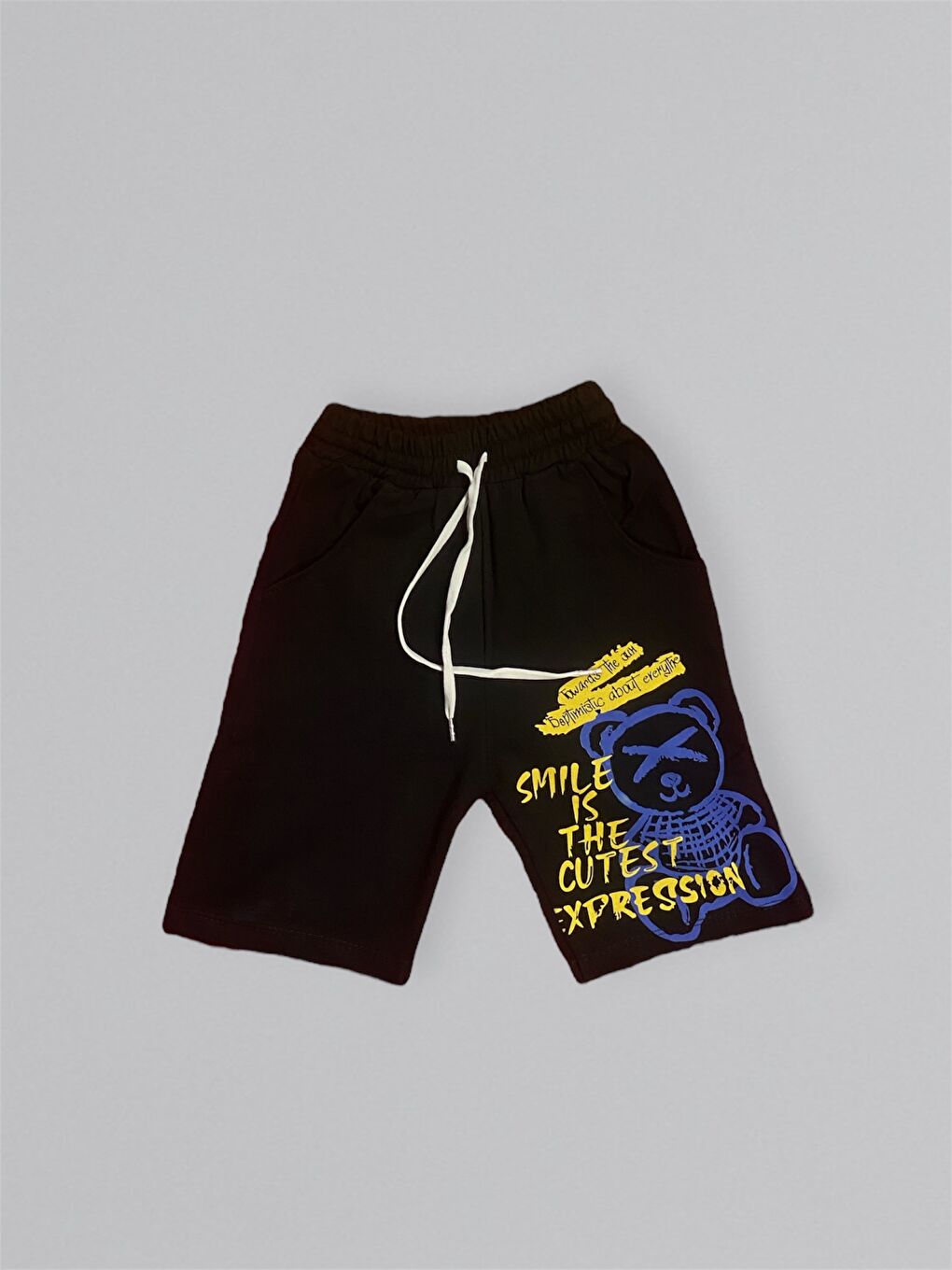 Sarı Baskılı Erkek Çocuk Tişört Şortlu Takım M00715-6