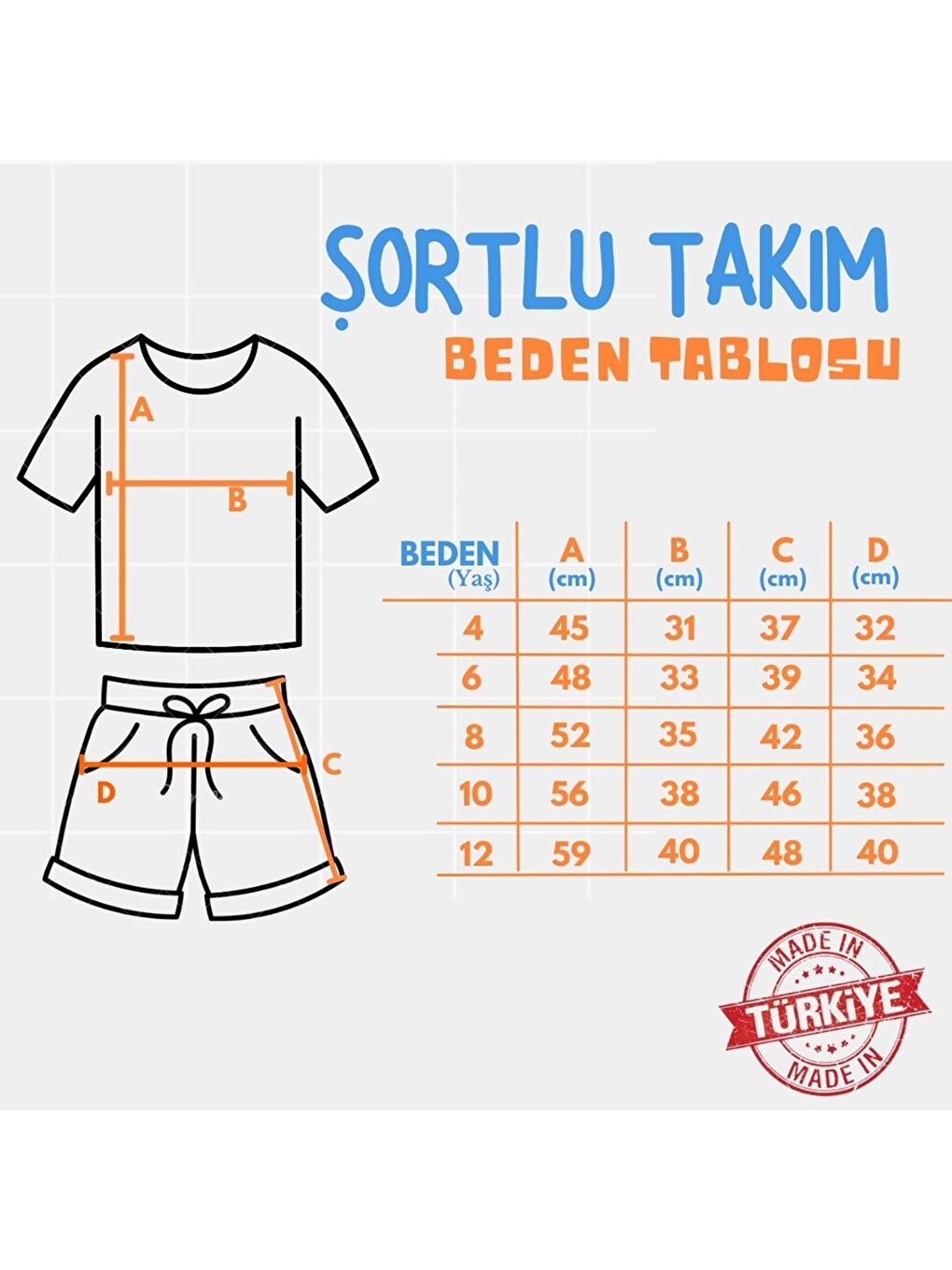 Sarı Baskılı Erkek Çocuk Tişört Şortlu Takım M00715-8