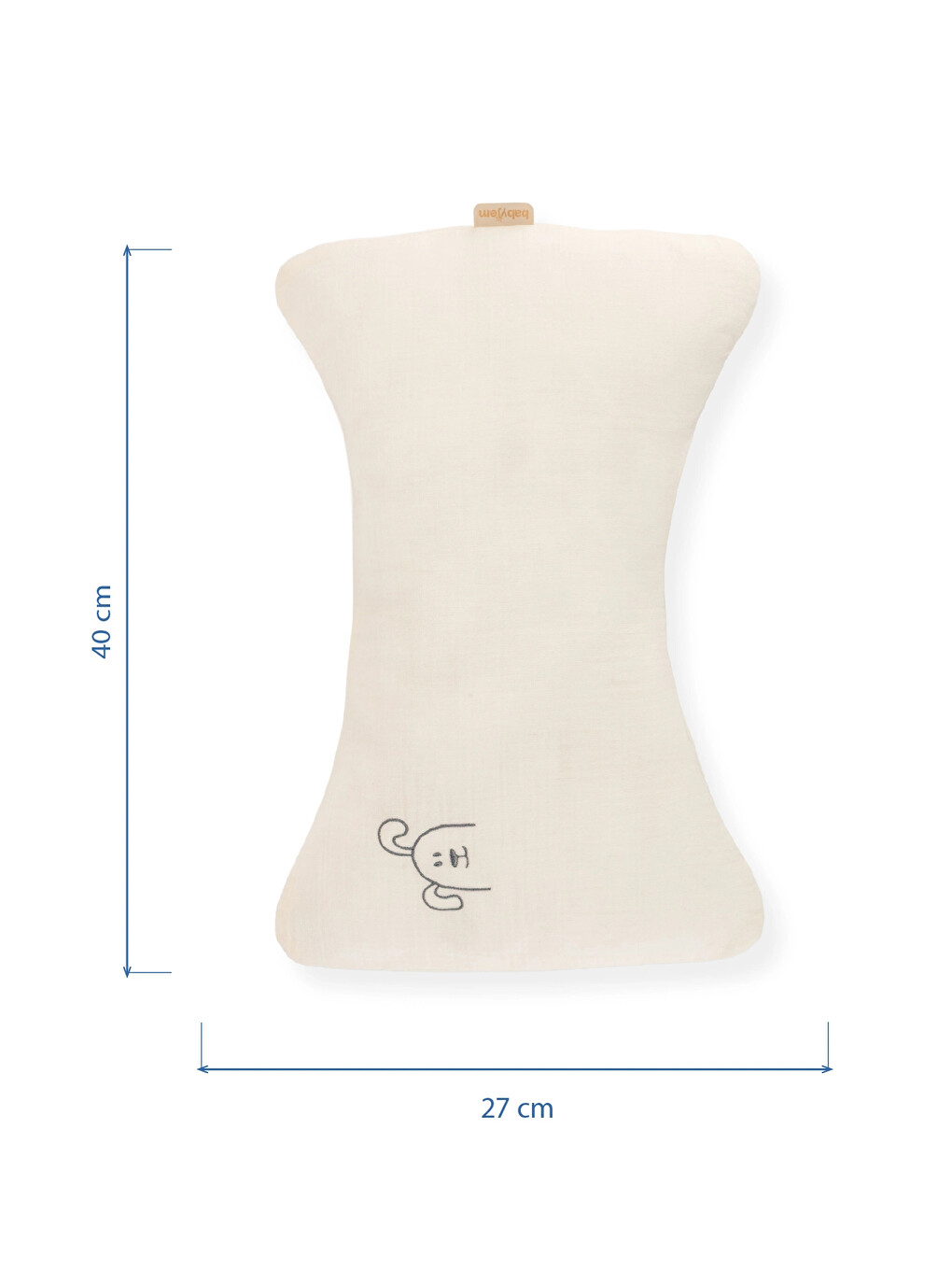 Muslin Bebek Uyku Yastığı Ekru