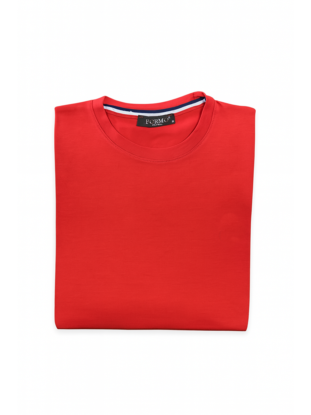 Kırmızı Erkek Doğal Pamuk Yüksek Kalite Kısa Kollu Spor Süprem Tişört-1