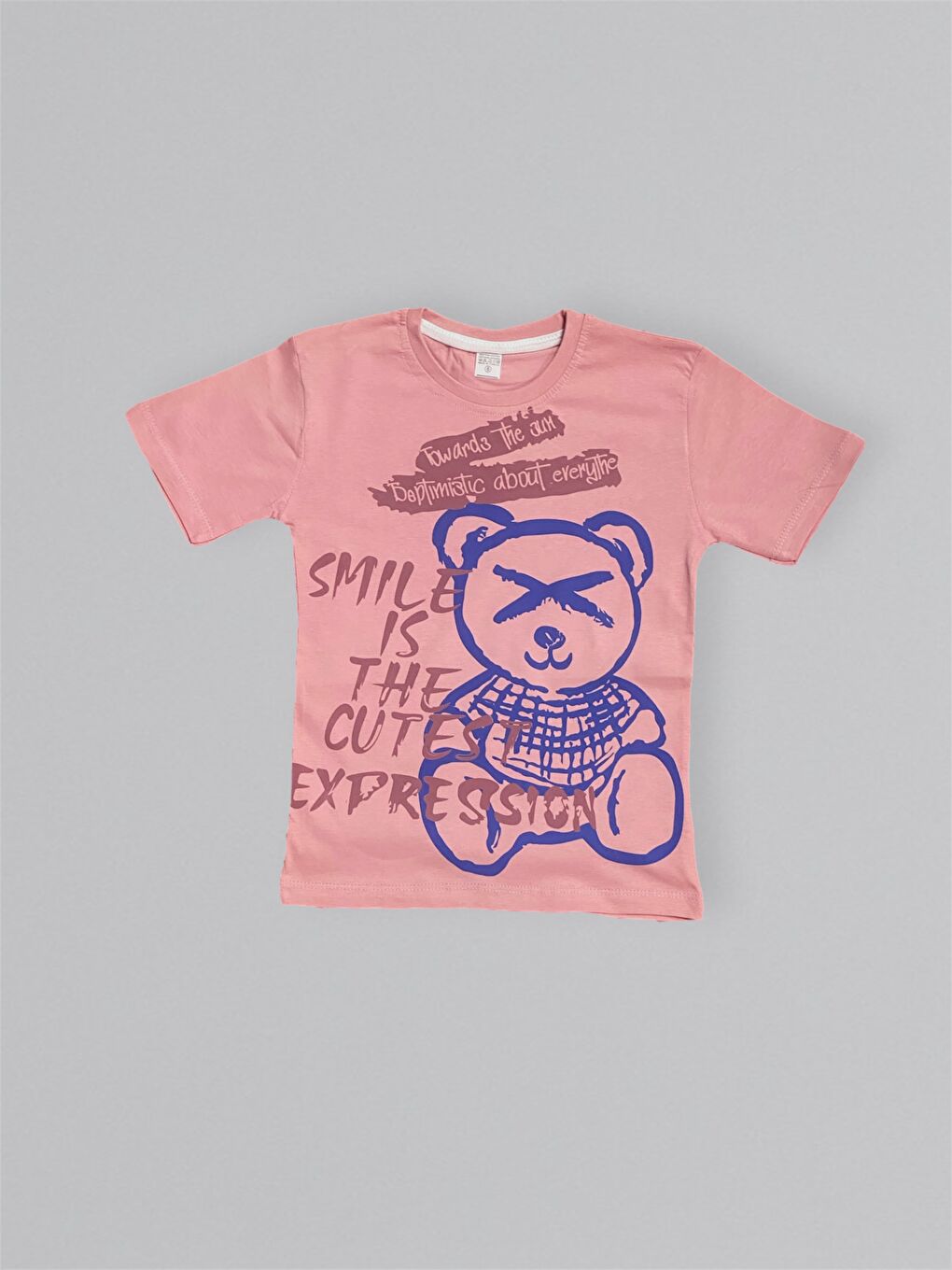 Kahverengi Baskılı Erkek Çocuk Tişört Şortlu Takım M00715-5