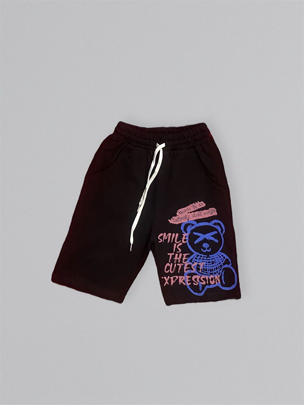 Kahverengi Baskılı Erkek Çocuk Tişört Şortlu Takım M00715-6