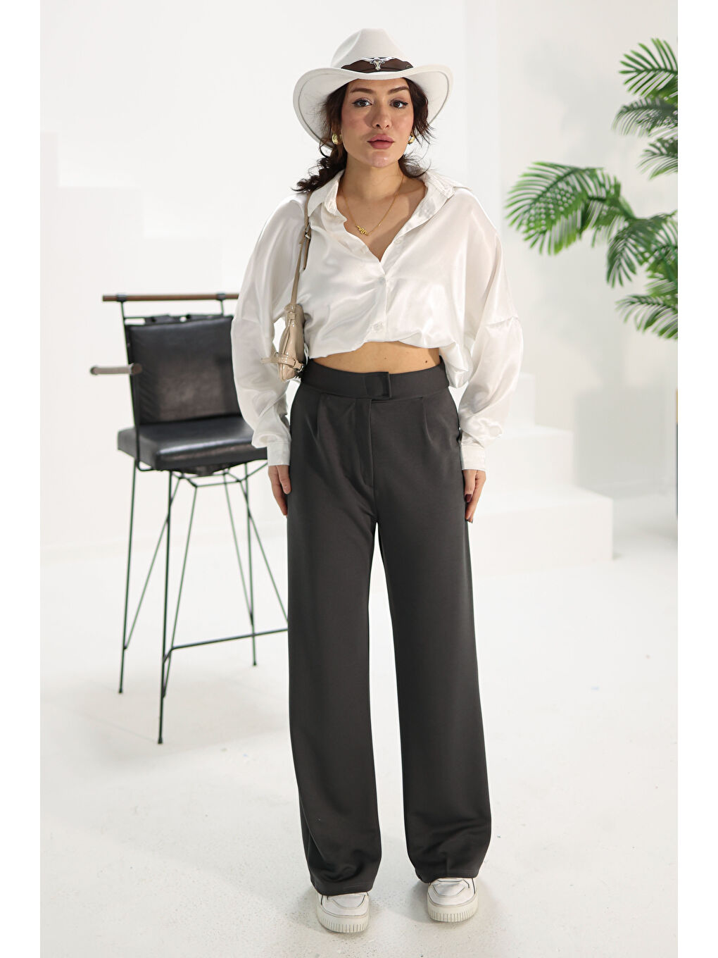 palazzo Pantolon Antrasit - 27077