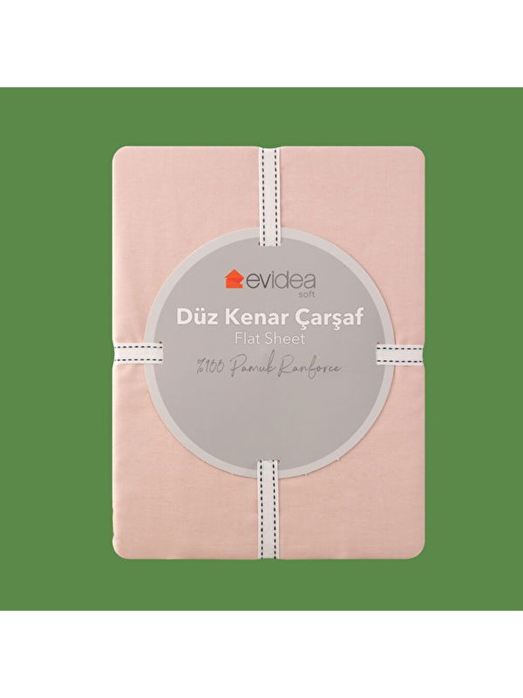 Pembe Soft Basic Tek Kişilik Düz Kenar Çarşaf - Gülkurusu - 160x240 cm-2