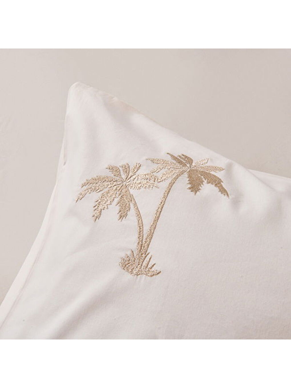 Ekru Soft Ravela Çift Kişilik Nevresim Takımı - Krem-2