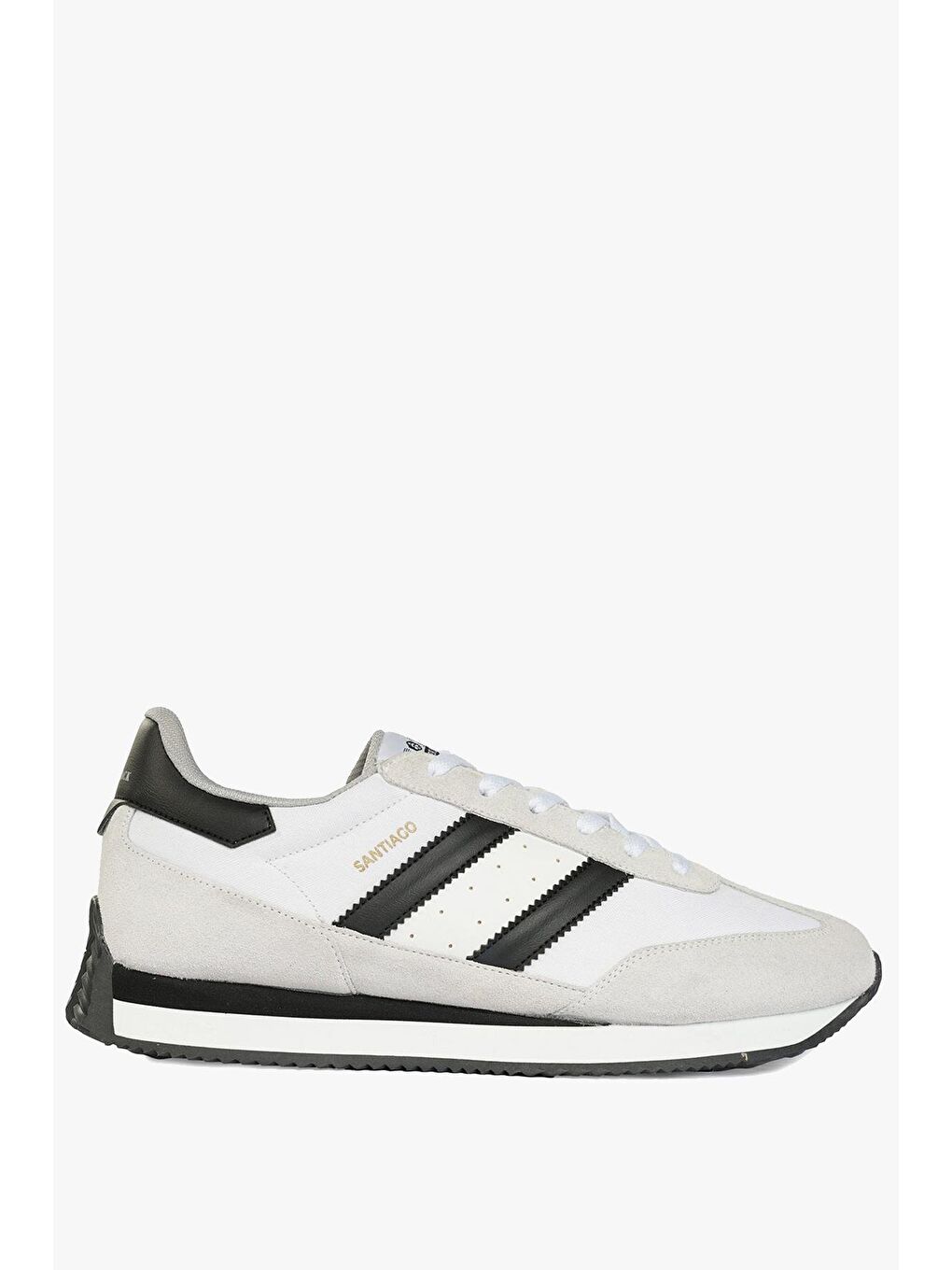 Santiago Beyaz Siyah Erkek Spor Ayakkabı
