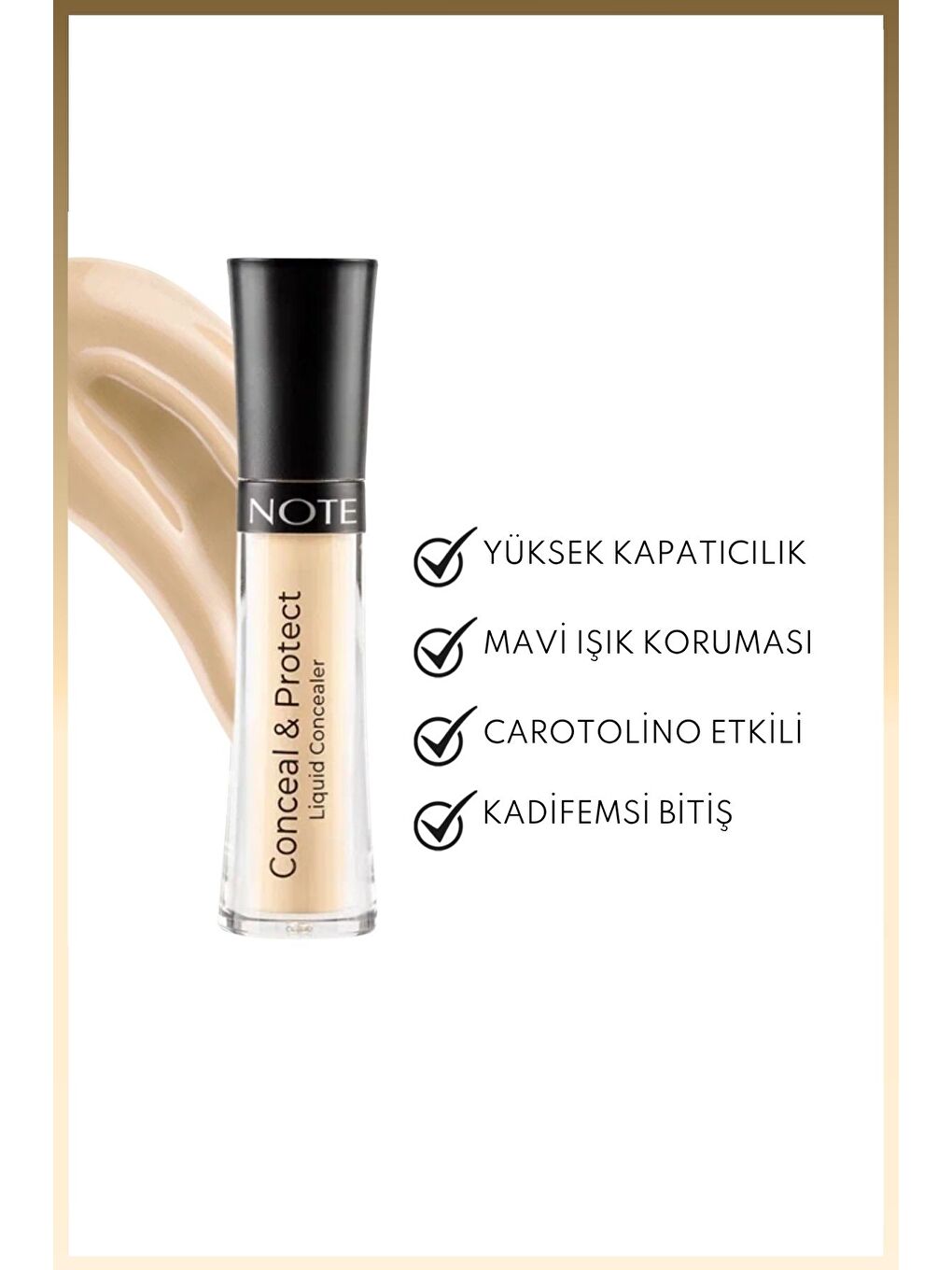 Conceal & Protect Concealer Likit Göz Altı Kapatıcısı - 03 Soft Sand-1