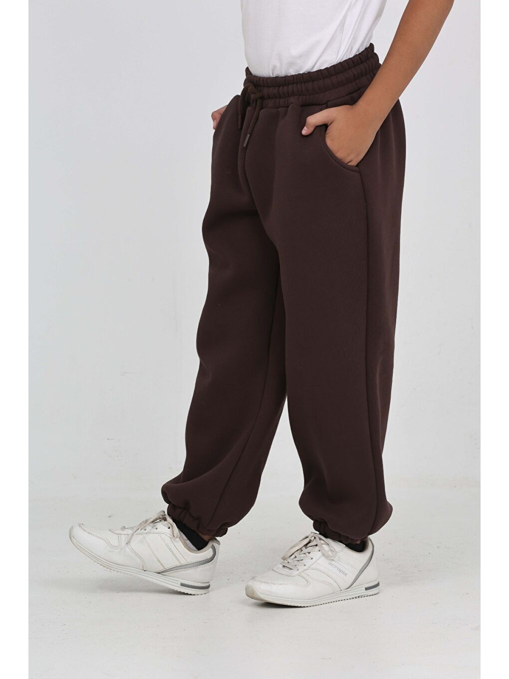 Kahverengi Unisex Çocuk Eşofman Alt-2