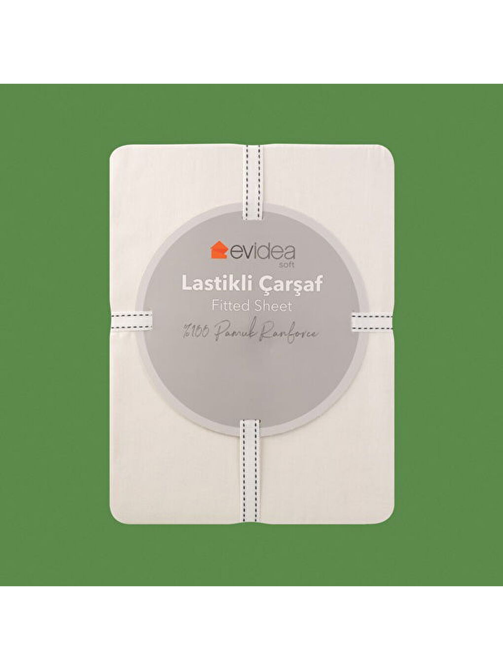 Soft Basic Çift Kişilik Lastikli Çarşaf - Ekru - 180x200 cm