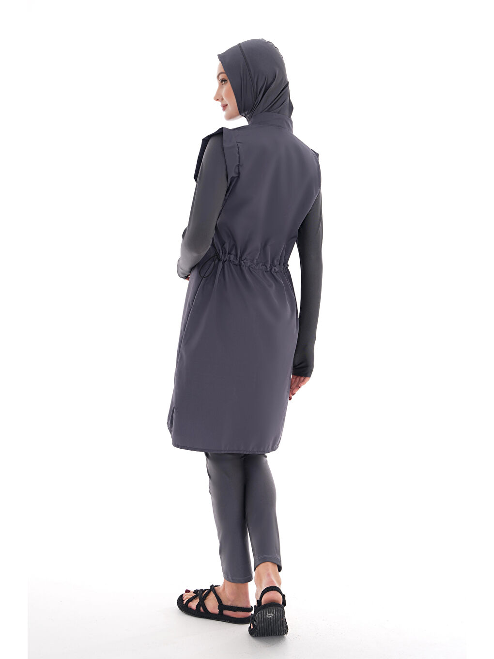 Tam Kapalı Tesettür Mayo 2511 Bahar Gri-2