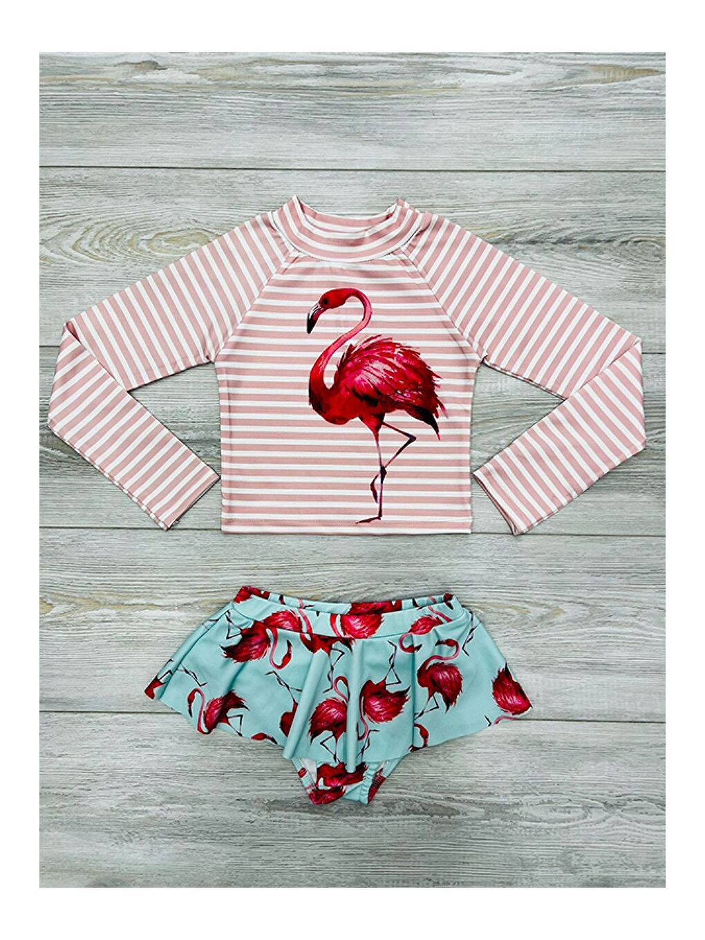 Mor Baskı Detaylı Mayo Takımı