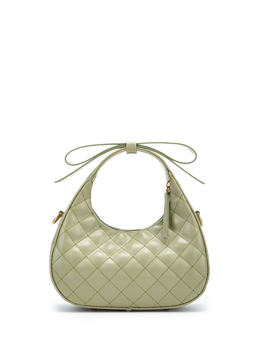 Turkuaz Fiyonk Askı Detaylı Mathilda Kadın Çapraz Çanta Yeşil