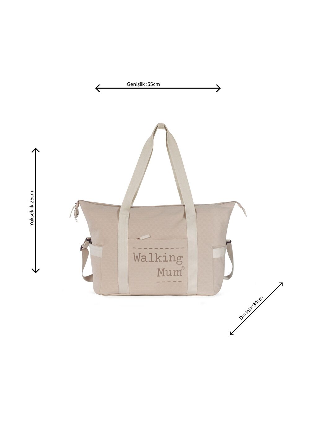 Eco Mum XL Bebek Bakım Seyahat Çantası Apricot-1