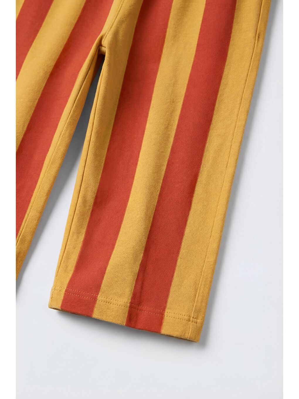 Sarı Unisex Çocuk Pamuklu Hardal Domates Baskılı T-Shirt Takım-4