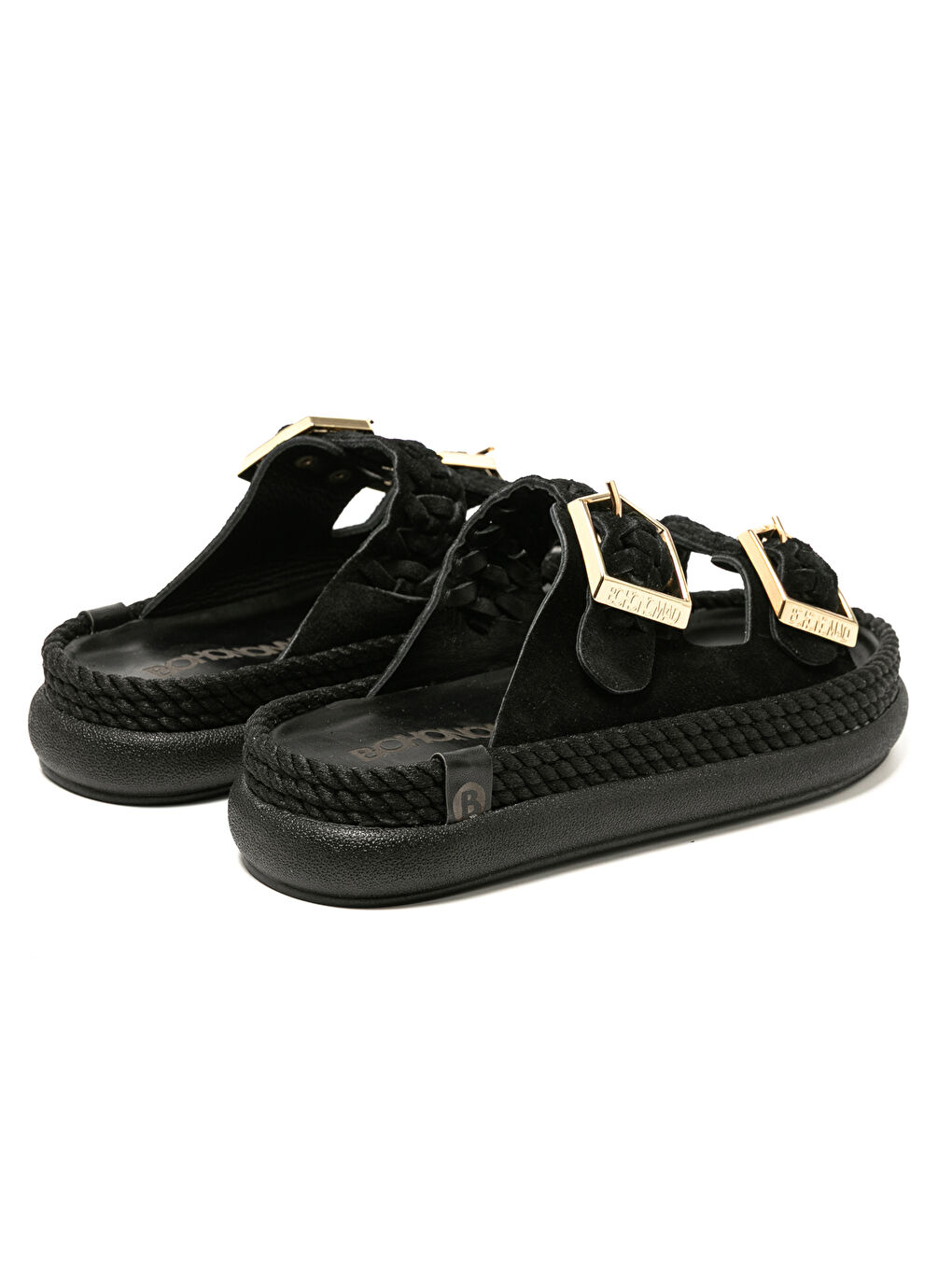 SYDOR20-00020 Sydney Örgü Kadın Terlik Siyah-4