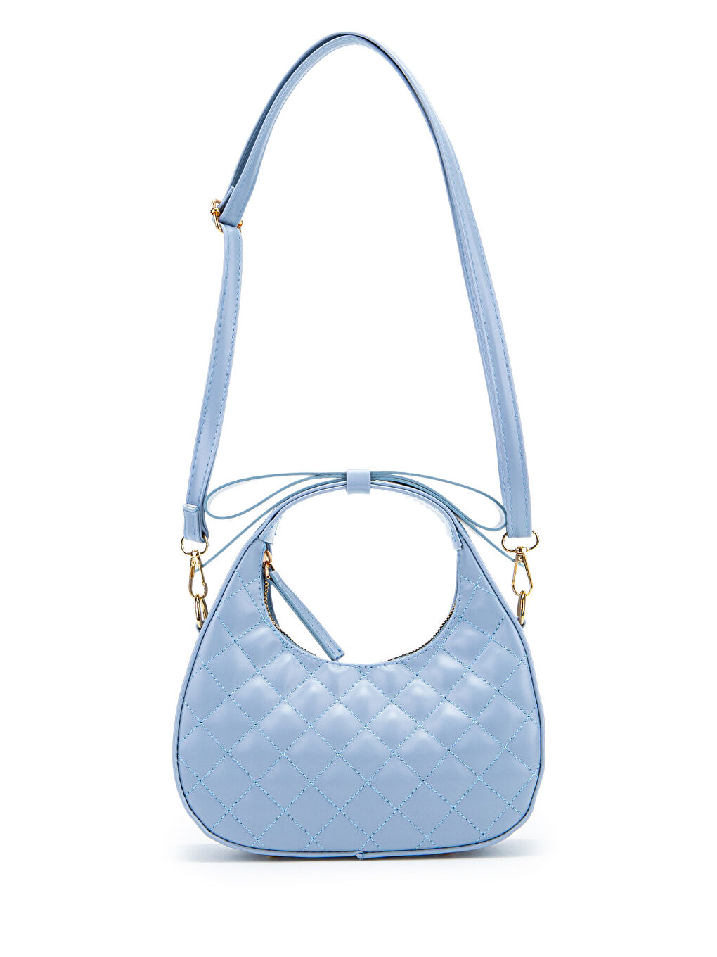 Fiyonk Askı Detaylı Mathilda Kadın Çapraz Çanta Mavi-4