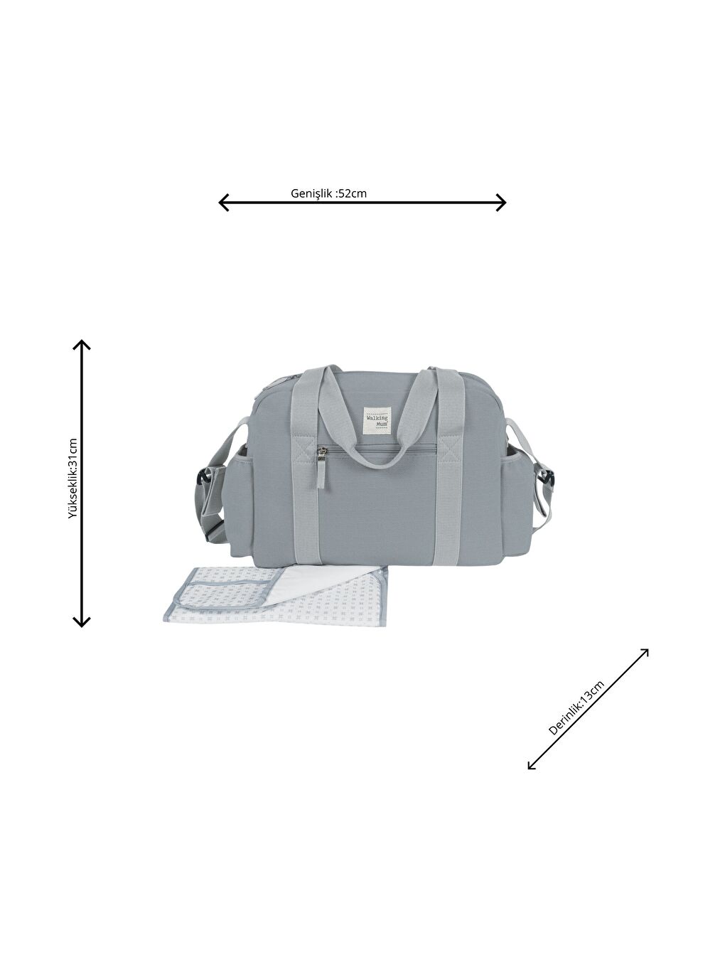Eco Mum Bebek Bakım Çantası Cloud-1