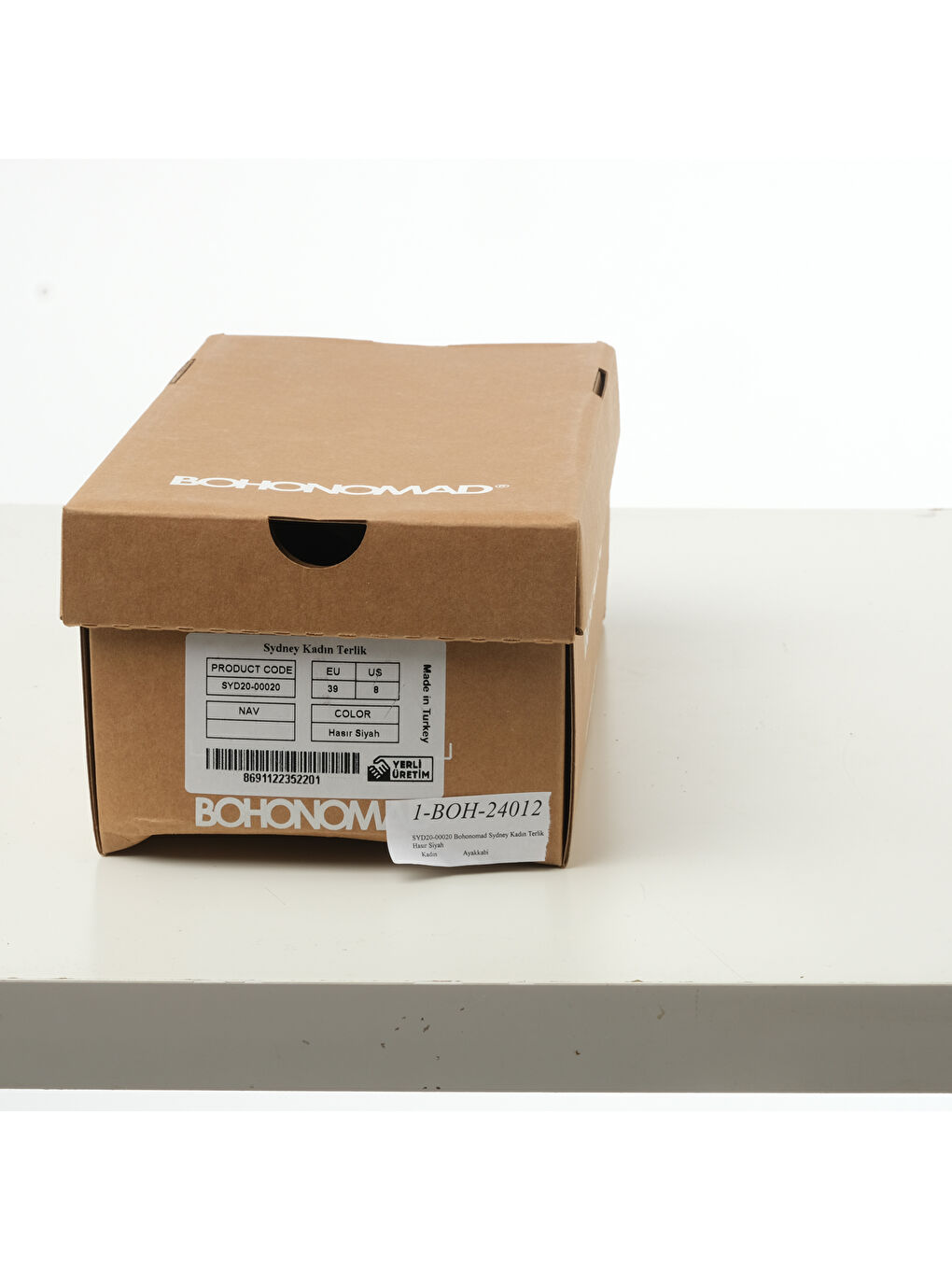 SYD20-00020 Sydney Kadın Hasır Terlik Siyah-5