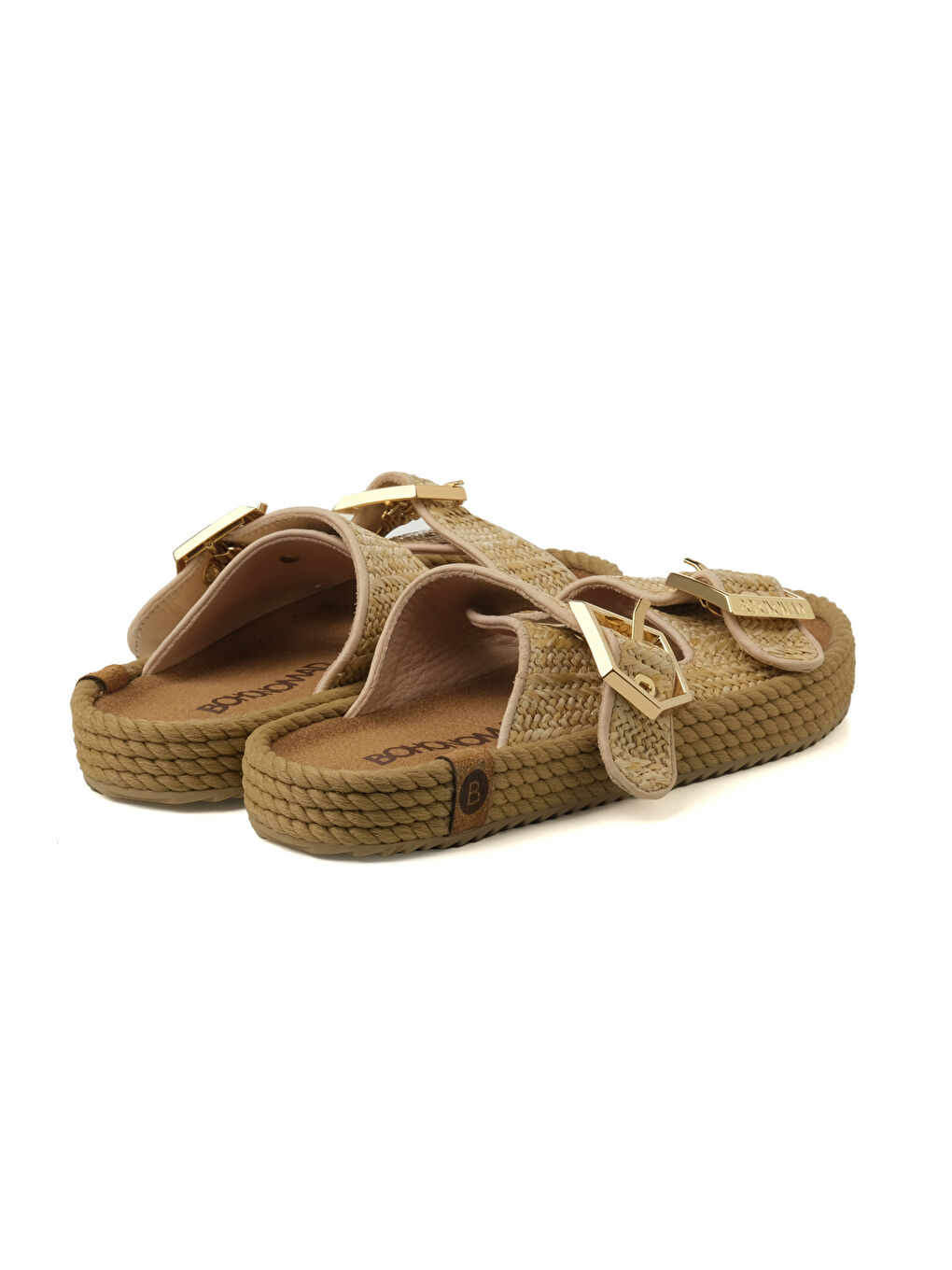 SYD12-00012 Sydney Kadın Hasır Terlik Bej-3