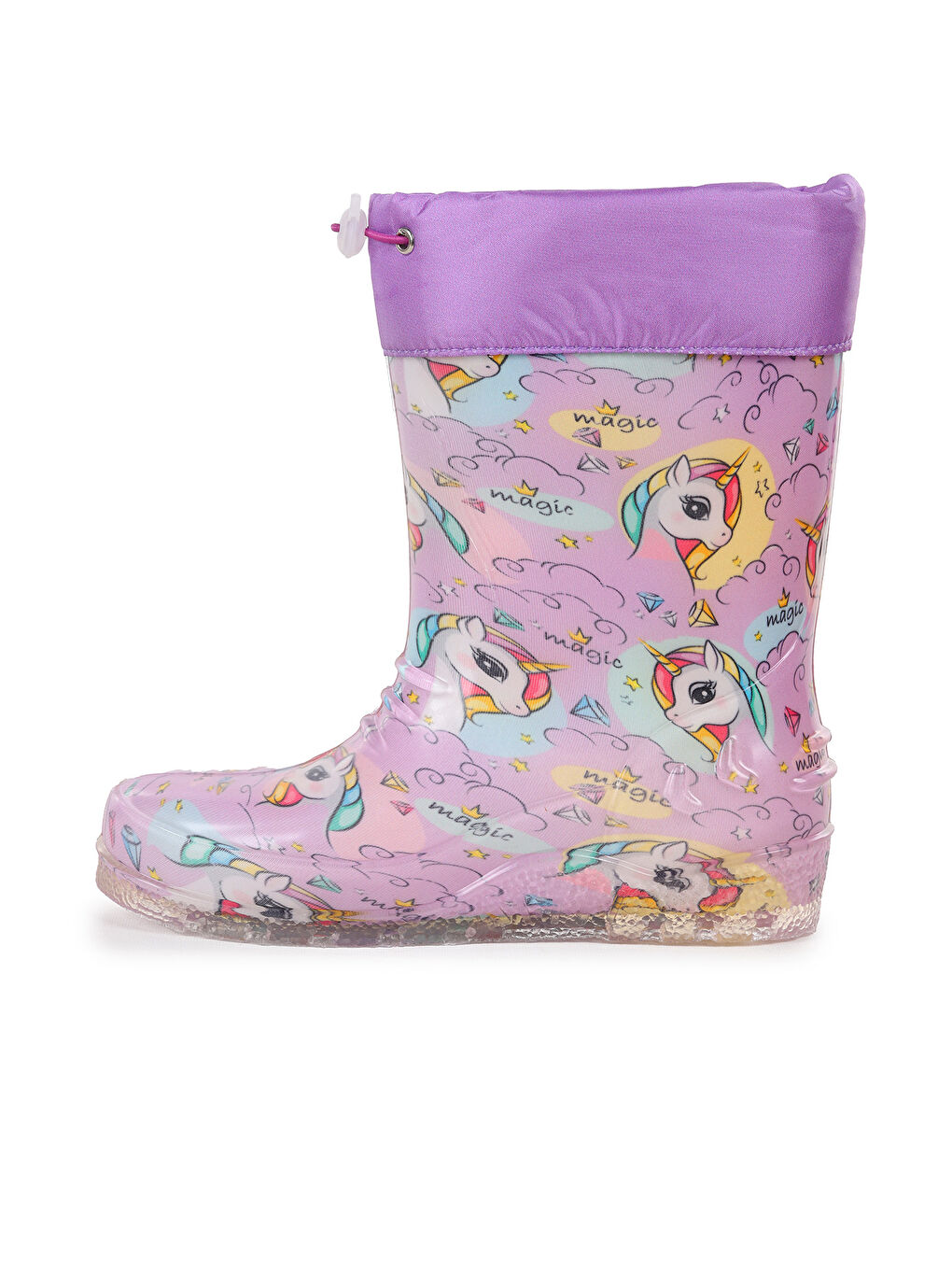 Lila Savana Su Geçirmez Kız Çocuk Yağmur Çizmesi-3