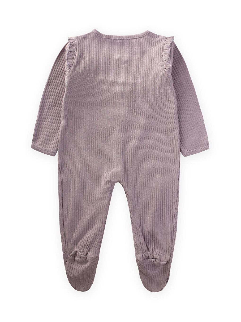 Lila Kız Çocuk Fırfır Tulum-1