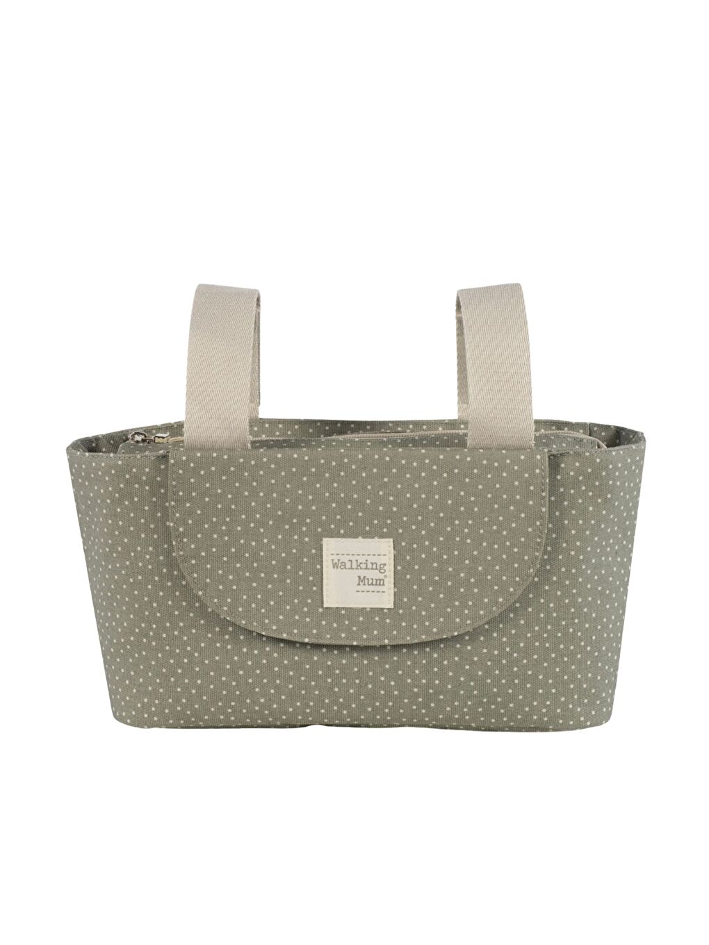 Poppy Bebek Arabası Puantiyeli Organizer Çanta Moss